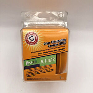 NEW Arm & Hammer Odor Eliminating Round Vacuum Filter Bissell 9-10-12, 62630A